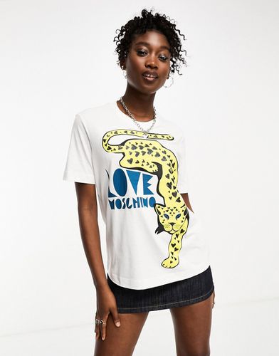 T-shirt à imprimé graphique - Love Moschino - Modalova