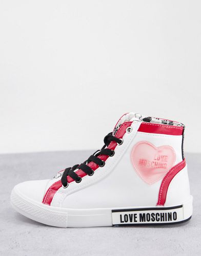 Baskets montantes - et rouge - Love Moschino - Modalova