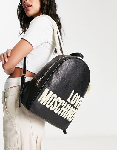 Sac à dos avec grand logo - Noir - Love Moschino - Modalova
