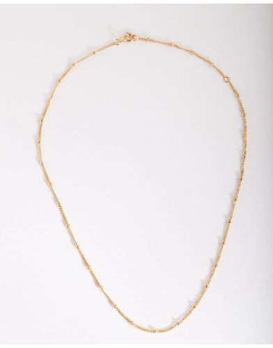 Collier chaîne avec boules en argent massif plaqué or - Lovisa - Modalova