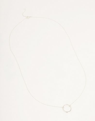 Collier en argent massif avec pendentif cercle ajouré - Lovisa - Modalova