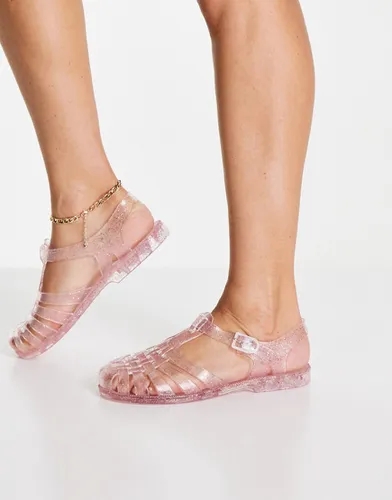 Sandales en plastique plates - Transparent - London Rebel - Modalova
