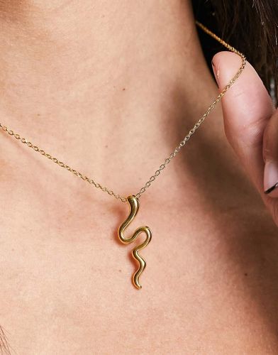 Collier chaîne en acier inoxydable à pendentif serpent - Lost Souls - Modalova