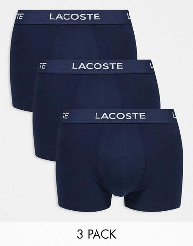 Lacoste - Lot de 3 boxers - Bleu - Lacoste - Modalova