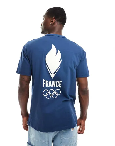 T-shirt de l'équipe de France avec logo Jeux Olympiques de Paris 2024 au dos - Le Coq Sportif - Modalova