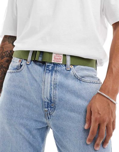 Ceinture en toile style workwear avec étiquette logo - olive - Levi's - Modalova