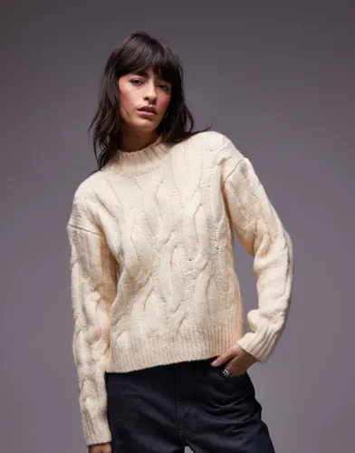 Isabel - Pull décontracté en maille torsadée - Beige - Levi's - Modalova