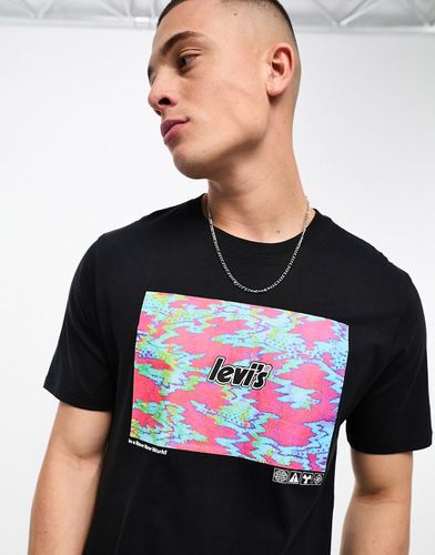 T-shirt à imprimé style techno avec logo au centre - Levi's - Modalova