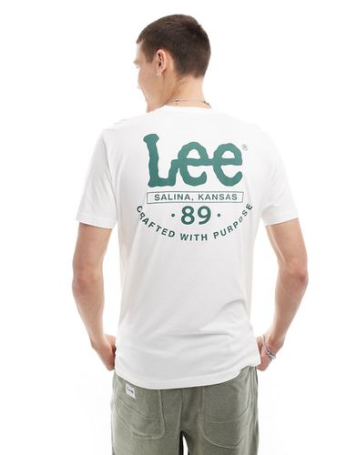 T-shirt imprimé au dos avec logo ondoyant - Écru - Lee - Modalova