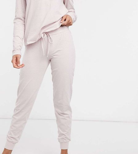 Exclusivité - Amy - Bas de pyjama long à rayures en coton - PINK - Lindex - Modalova