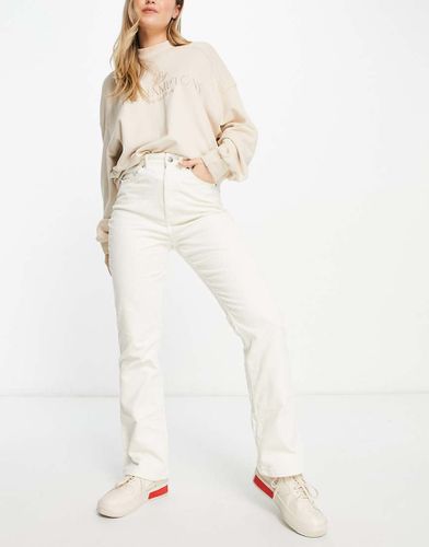 Pantalon évasé en velours côtelé - Beige - Monki - Modalova