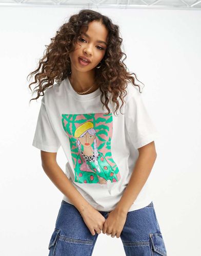 T-shirt à imprimé fille et lapin - Monki - Modalova