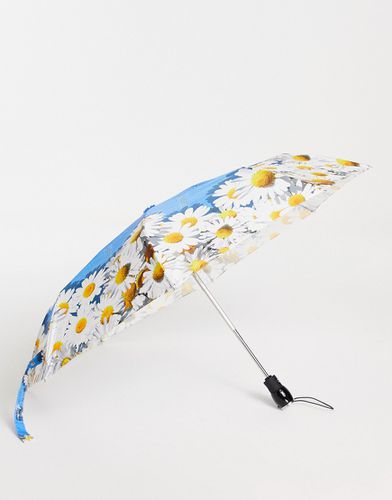 Parapluie effet jean à motif marguerites - Moschino - Modalova