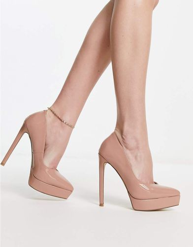 Lidia - Chaussures pointues à talon et semelle plateforme - Beige - Madden Girl - Modalova