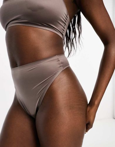 Bodyfashion - String brillant échancré - Espresso - Magic - Modalova