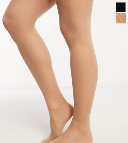 Mamalicious - Lot de 2 collants de grossesse transparents 20 deniers - et beige - Mama.licious - Modalova