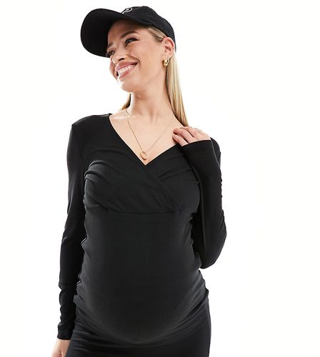 Mamalicious - Top 2 en 1 d'ensemble de grossesse pour allaitement à manches longues - Mama.licious - Modalova