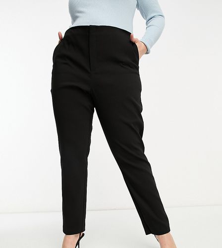 Curve - Pantalon droit ajusté - Noir - Mango - Modalova