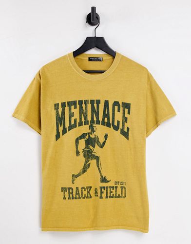 T-shirt avec imprimé Track and Field vintage - Mennace - Modalova