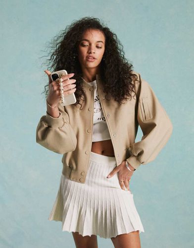 Bomber formel - Taupe - Miss Selfridge - Modalova