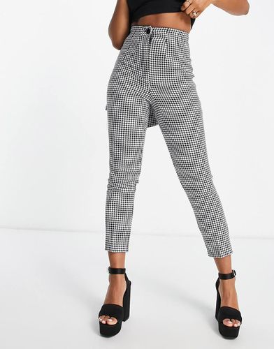 Pantalon à motif pied-de-poule - et blanc - Miss Selfridge - Modalova