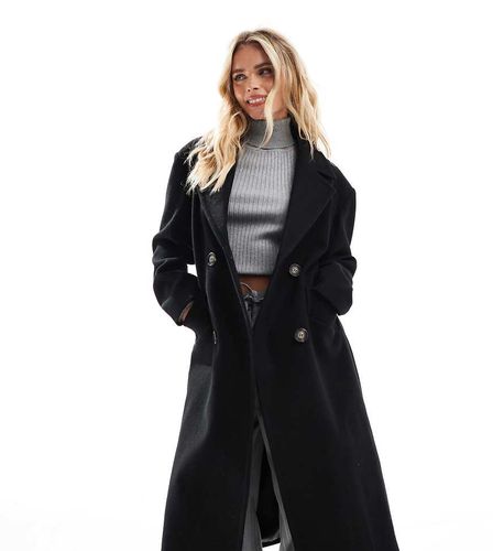 Manteau croisé habillé avec ceinture - Miss Selfridge Petite - Modalova