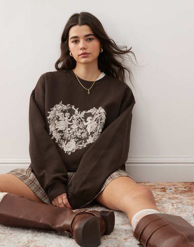 Pull oversize à motif ange tapisserie - Miss Selfridge - Modalova