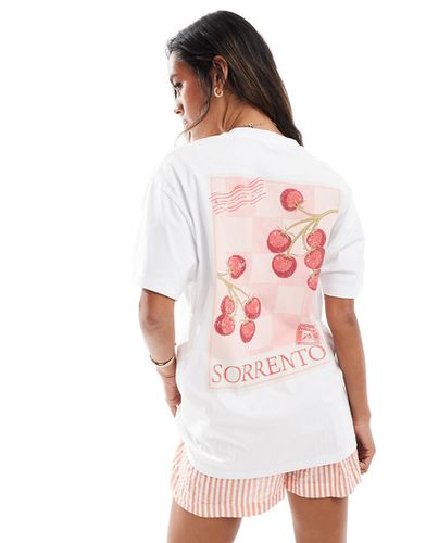 T-shirt oversize à imprimé tomates - Miss Selfridge - Modalova