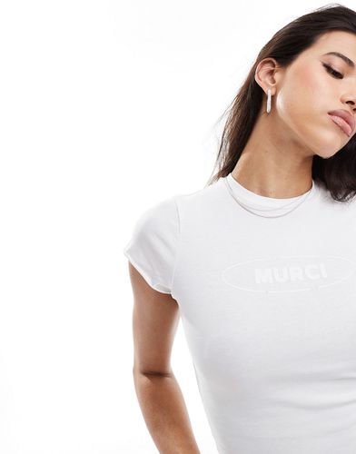 T-shirt rétréci à logo - Murci - Modalova