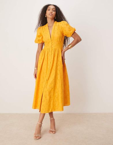 Starlight - Robe mi-longue  manches bouffantes - souci - Nobody's Child - Modalova