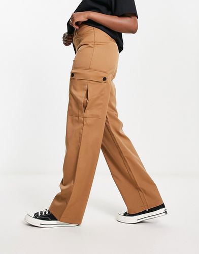 Pantalon cargo de qualité supérieure coupe large - Fauve - Noisy May - Modalova