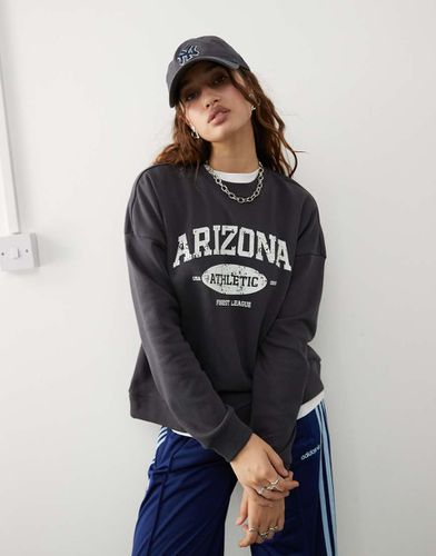 Sweat style universitaire - Anthracite - Noisy May - Modalova