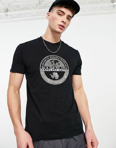 Bollo - T-shirt à imprimé sur la poitrine - Noir - Napapijri - Modalova