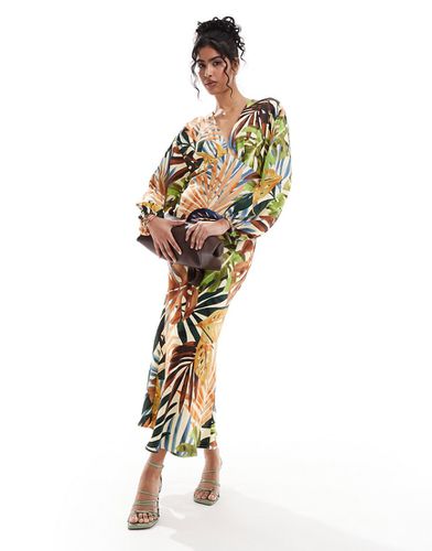 Emma - Robe longue à imprimé palmiers - Never Fully Dressed - Modalova