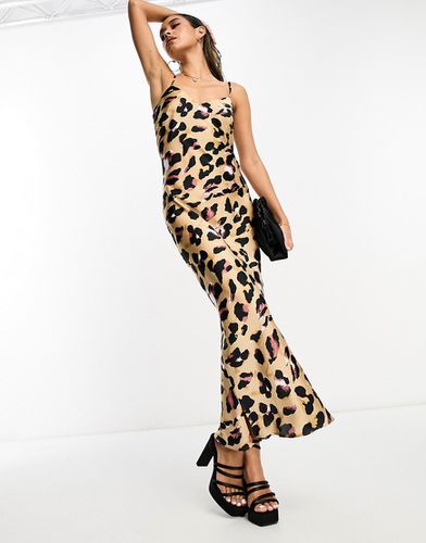 Robe nuisette longueur mollet à imprimé léopard - Never Fully Dressed - Modalova