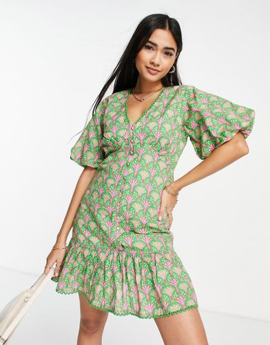 Robe courte de soirée imprimée - Never Fully Dressed - Modalova