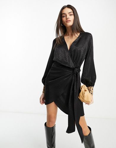 Robe courte en jacquard - Noir - Never Fully Dressed - Modalova