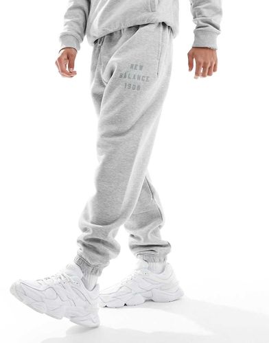 Iconic - Pantalon de jogging style universitaire en molleton - New Balance - Modalova