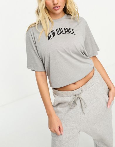 Relentless - T-shirt oversize - chiné - New Balance - Modalova
