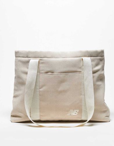 Tote bag en velours côtelé - Beige - New Balance - Modalova