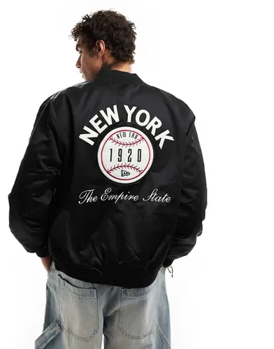 Bomber avec imprimé baseball et NY au dos - New Era - Modalova