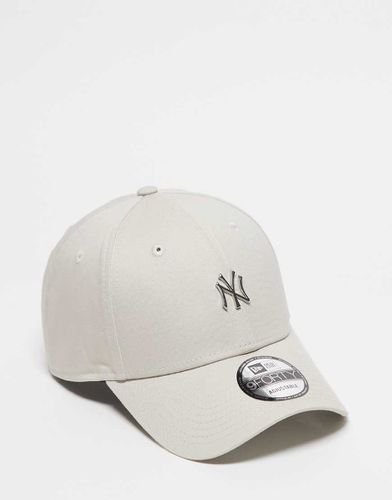 NY Yankees 9forty - Casquette à logo métallique - Beige - New Era - Modalova