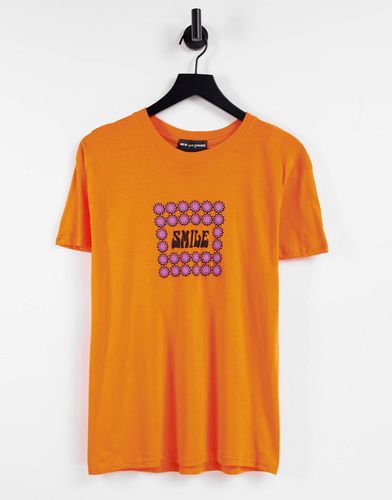T-shirt oversize avec motif Smile - New Girl Order - Modalova