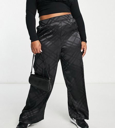 New Look Curve - Pantalon large d'ensemble en satin - New Look Plus - Modalova