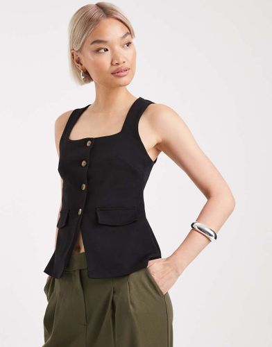 Gilet de tailleur en jersey  encolure carre - New Look - Modalova