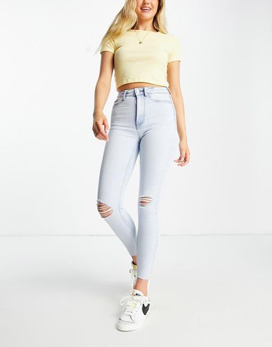 Jean disco skinny déchiré - clair - New Look - Modalova