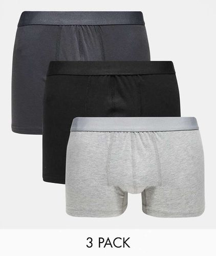 Lot de 3 boxers - Gris - New Look - Modalova