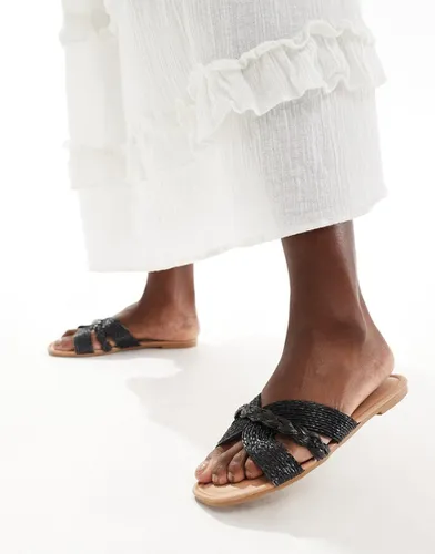 Sandales en raphia tressé - New Look - Modalova