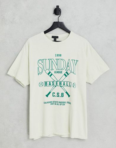 Sunday - T-shirt de baseball - New Look - Modalova