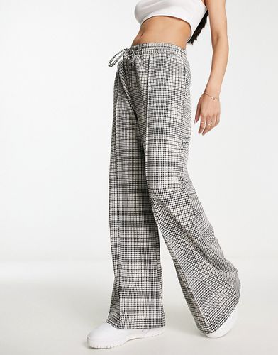 Pantalon ample - Carreaux marron - New Look - Modalova